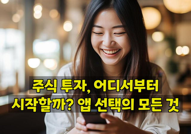 주식 투자, 어디서부터 시작할까? 앱 선택의 모든 것